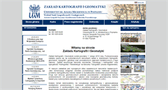 Desktop Screenshot of kartografia.amu.edu.pl