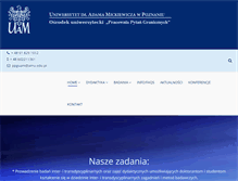 Tablet Screenshot of graniczne.amu.edu.pl
