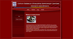 Desktop Screenshot of cbusl.amu.edu.pl