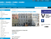 Tablet Screenshot of amu.cz