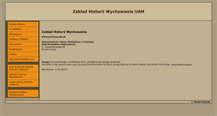 Desktop Screenshot of historiawychowania.amu.edu.pl