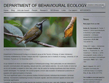 Tablet Screenshot of behaecol.amu.edu.pl