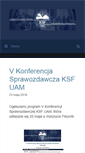 Mobile Screenshot of ksf.amu.edu.pl