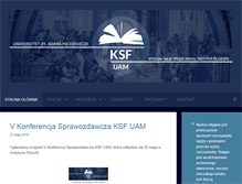 Tablet Screenshot of ksf.amu.edu.pl