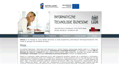 Desktop Screenshot of itb.wmi.amu.edu.pl