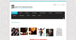 Desktop Screenshot of muzykologia.amu.edu.pl