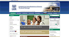 Desktop Screenshot of biologia.amu.edu.pl