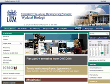 Tablet Screenshot of biologia.amu.edu.pl