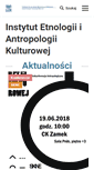 Mobile Screenshot of etnologia.amu.edu.pl